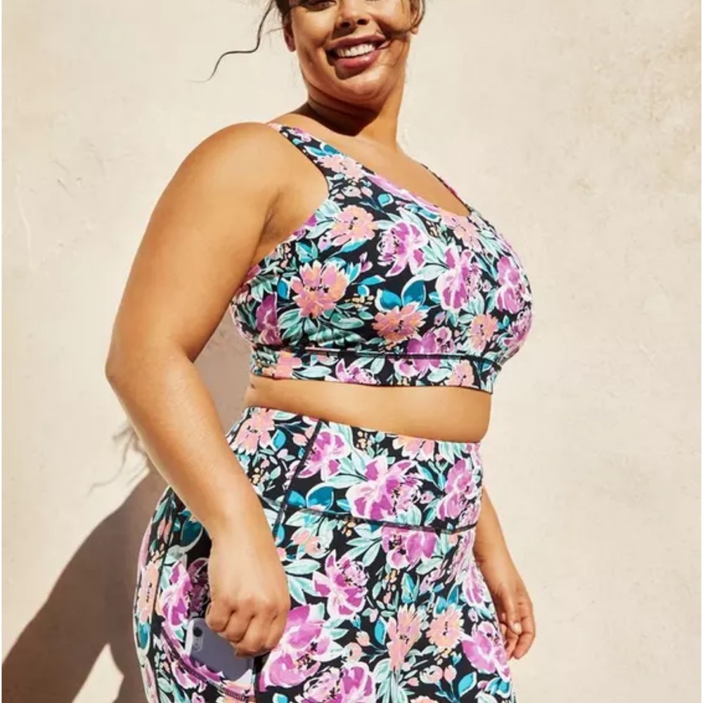 Torrid Active Floral Sport bra